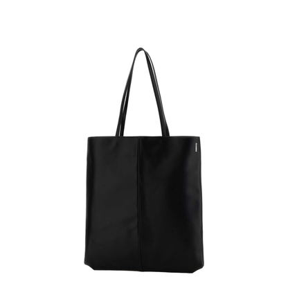 Linea Calf Leather Shopping Bag - Black - Image 2