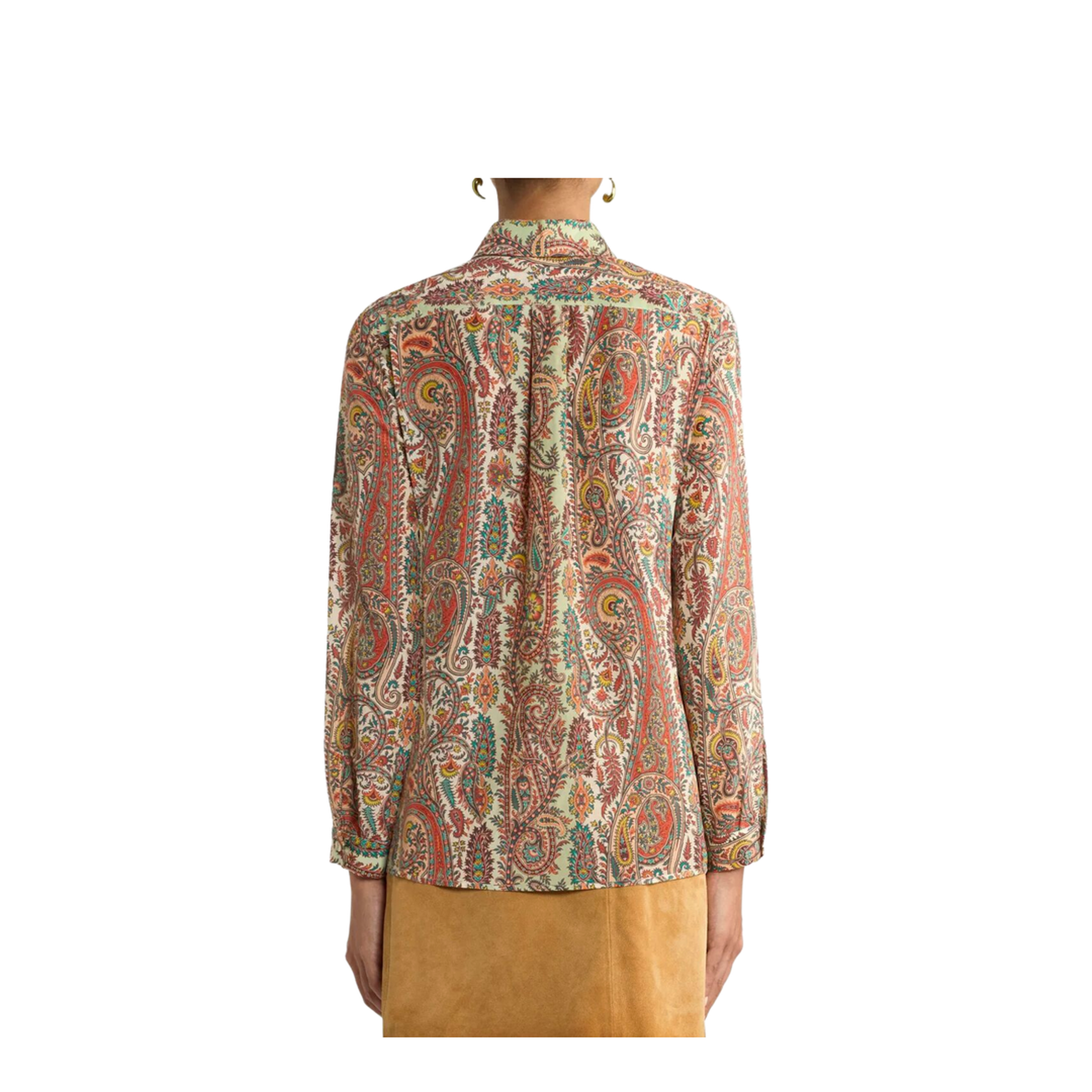 Paisley-Print Silk Blend Shirt - Image 3
