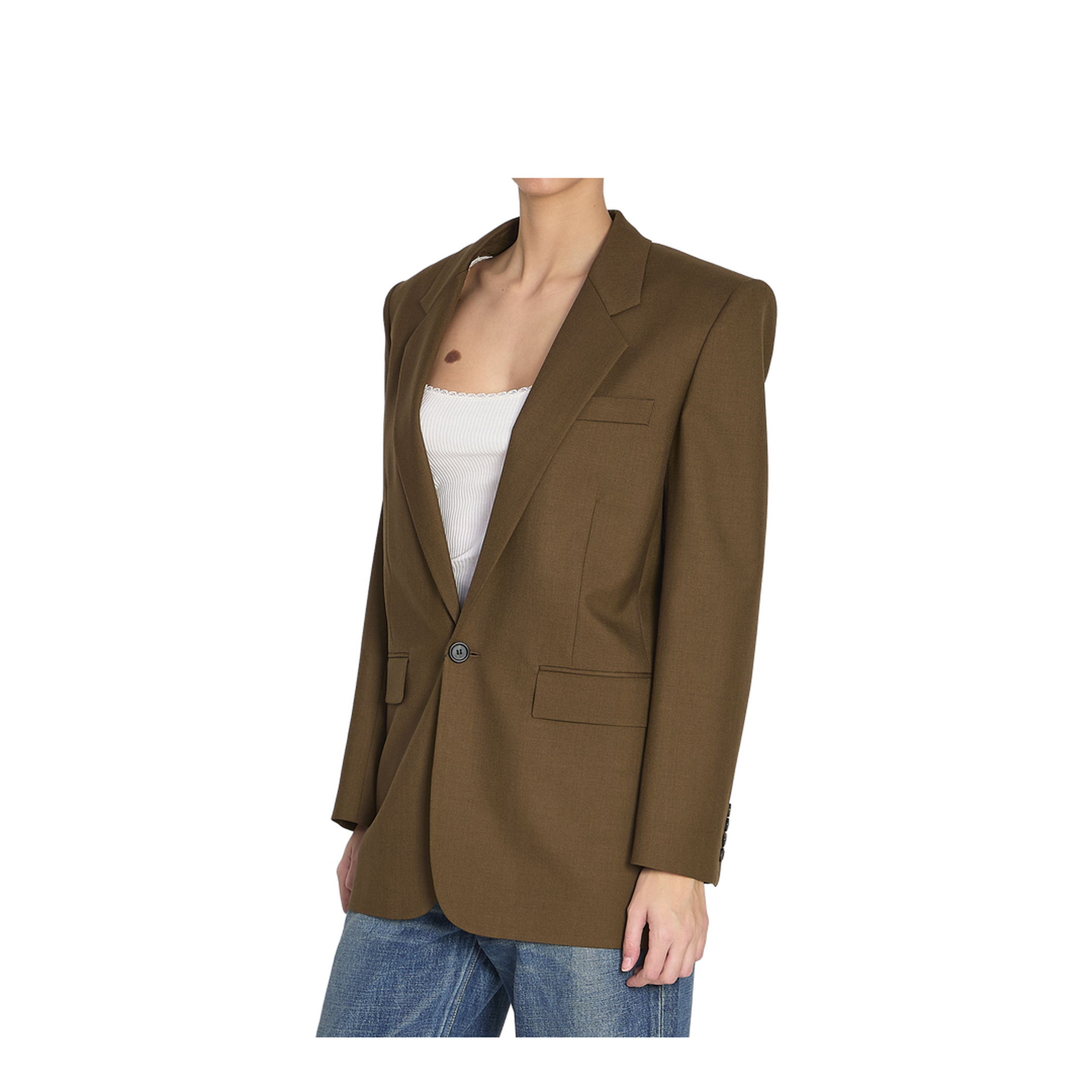 Khaki Wool Jacket - Image 2