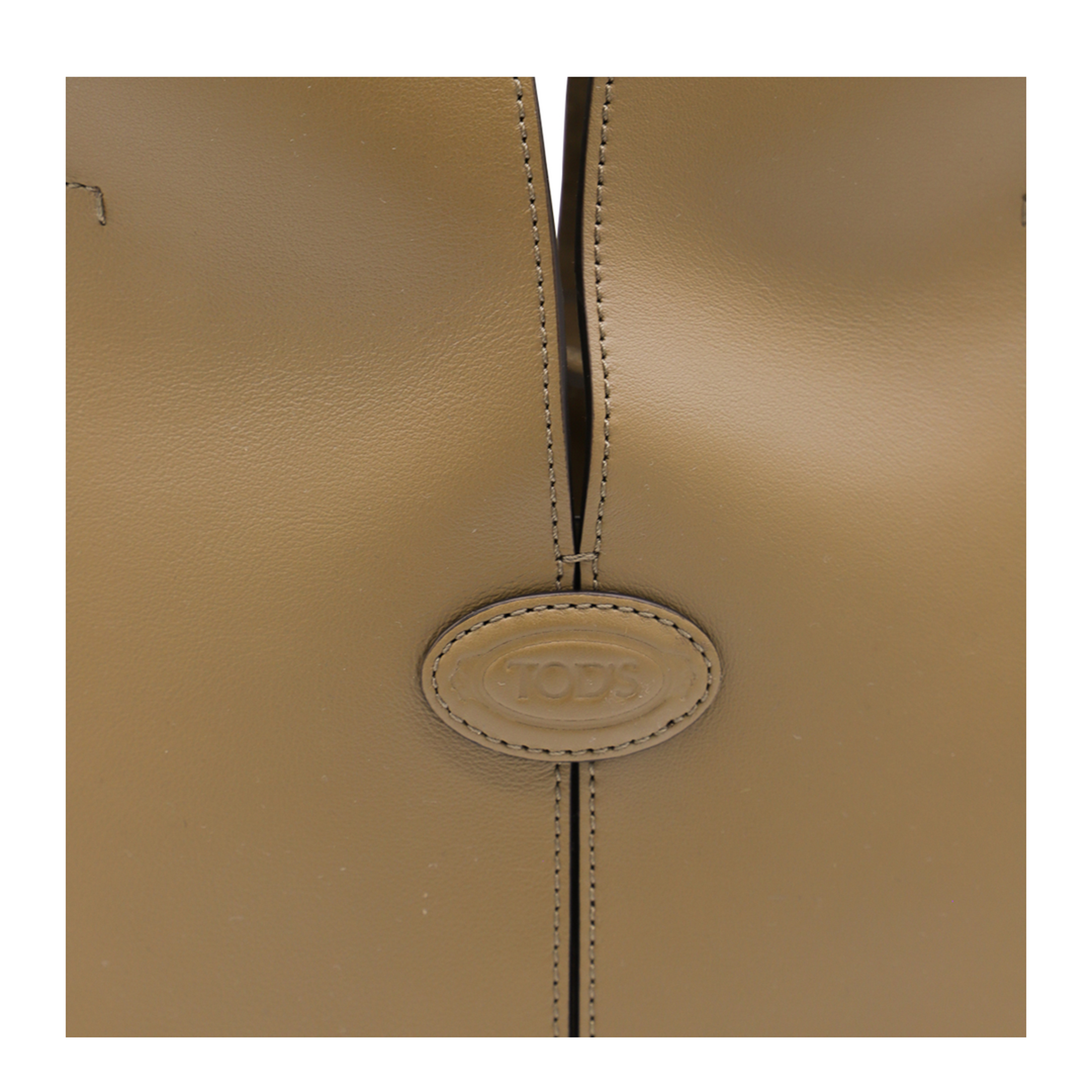 Di Bag Folio Small Leather Tote - Beige - Image 7