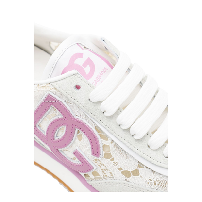 Cushion Sneakers in Lace and Fabric - Image 4