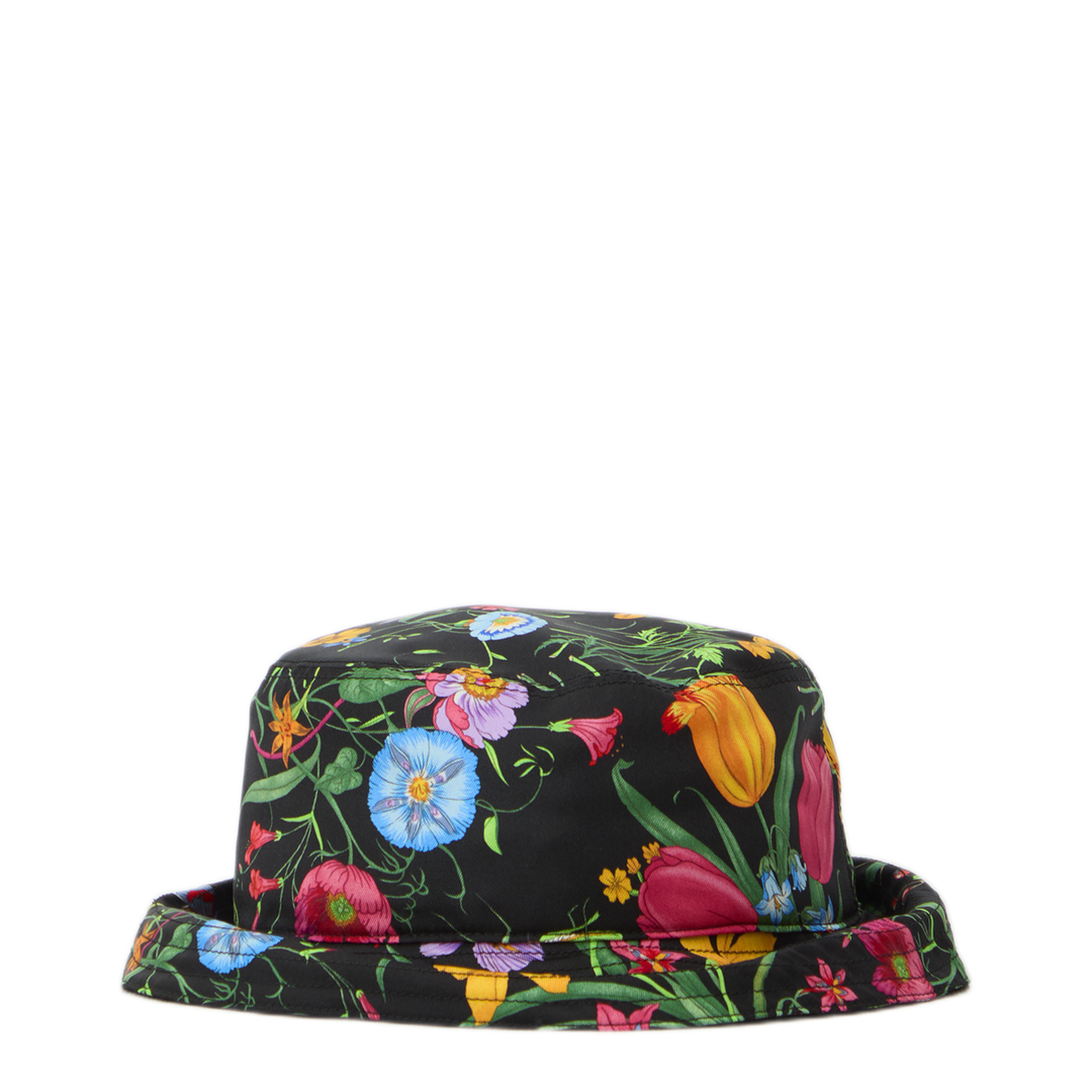 Printed Silk Twill Cloche Hat - Image 1