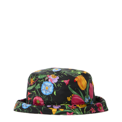 Printed Silk Twill Cloche Hat - Image 1