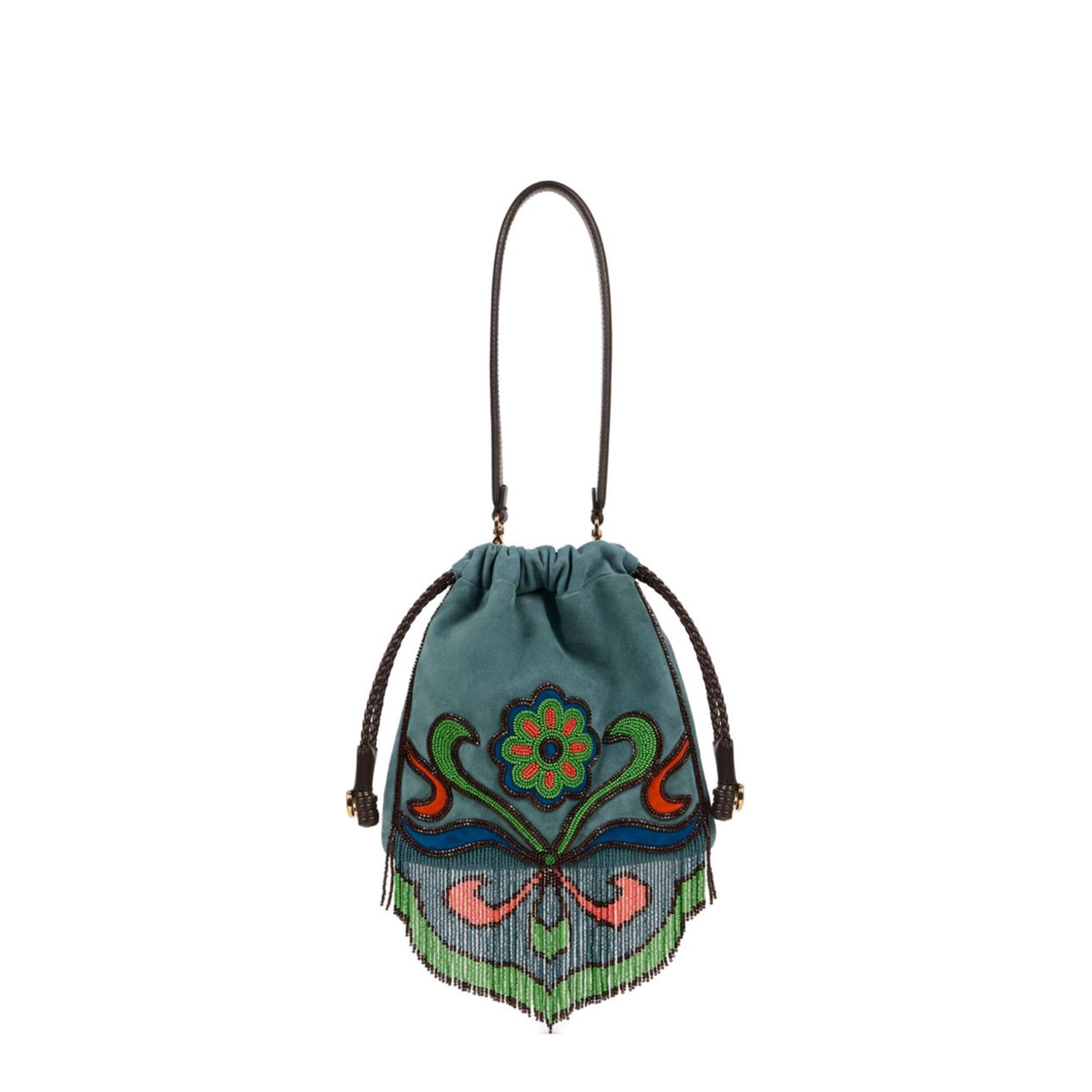 Kalispera Small Suede Bag - Light Blue - Image 1