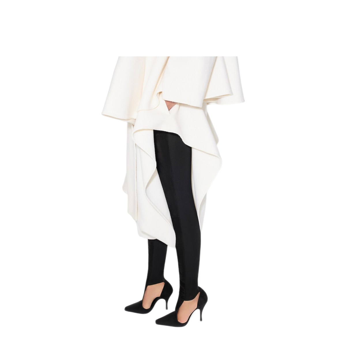 Short Coat With A Wool Scarf - Image 4