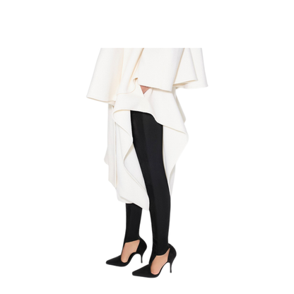 Short Coat With A Wool Scarf - Image 4