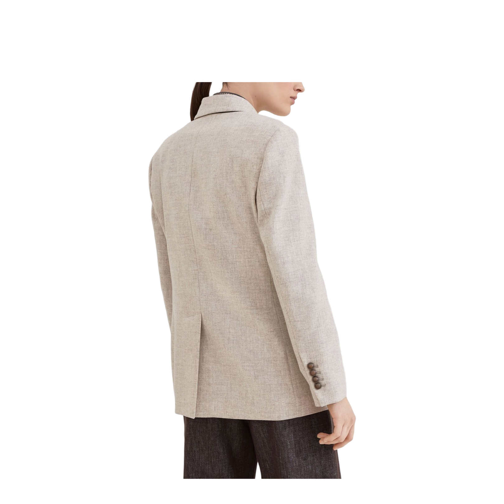 Wool Double Breasted Jacket - Image 4