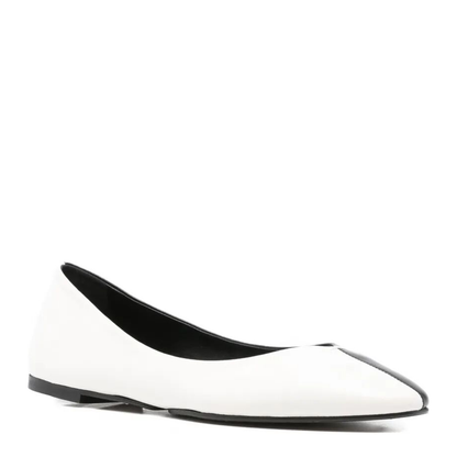Les Ballerines Ovalo In Two-Toned Leather - Image 2