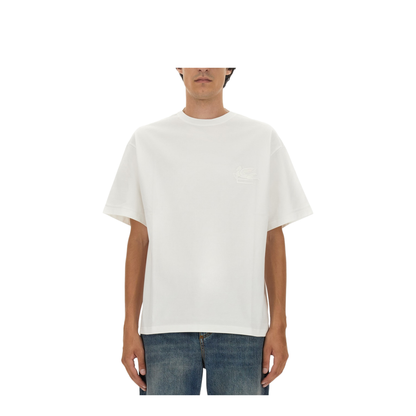 T-shirt With Pegasus Embroidery - Image 3