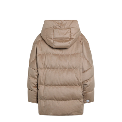 Reversible Zip Camel Down Jacket - Image 2