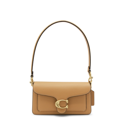 Tabby 20 Polished Pebble Leather Shoulder Bag - Biscuit - Image 1
