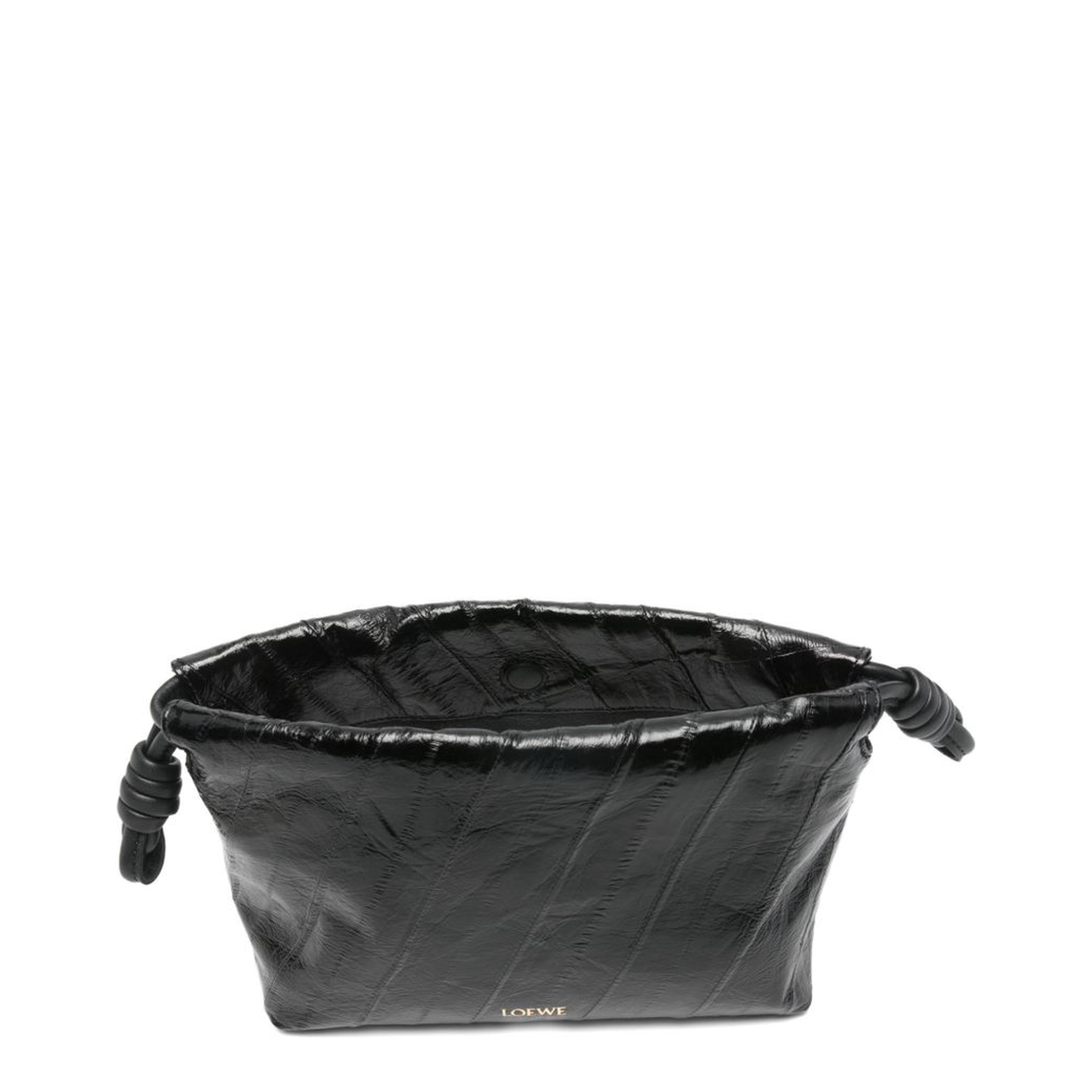 Flamenco Mini Calf Leather Clutch - Black - Image 3