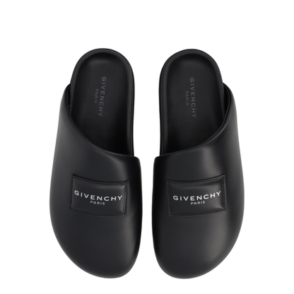 Black Leather Slippers - Image 5