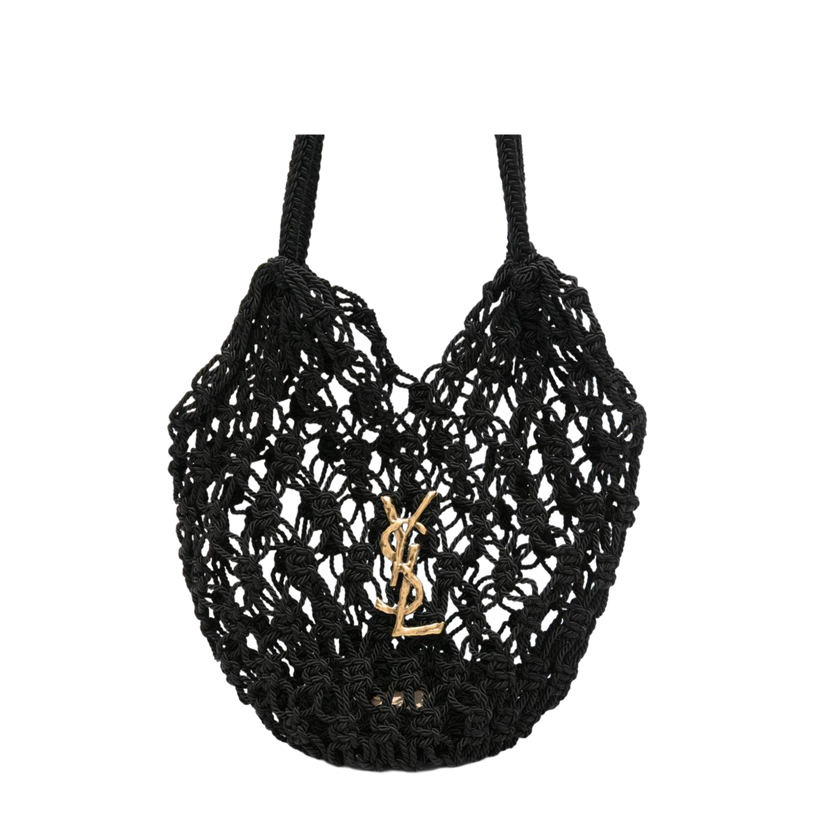 Cassandre Large Crochet Tote Bags - Black - Image 4