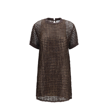 Sequin Mesh Mini Dress - Image 1