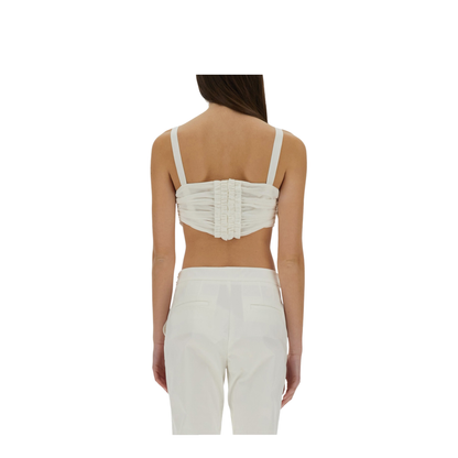 Cotton and Silk Voile Crop Top - Image 3
