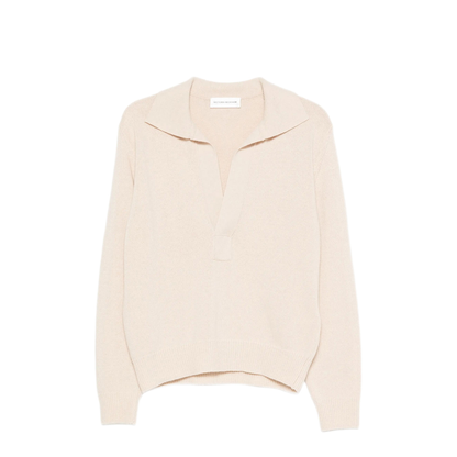 Genevieve Polo Jumper in Merino Wool - Image 1