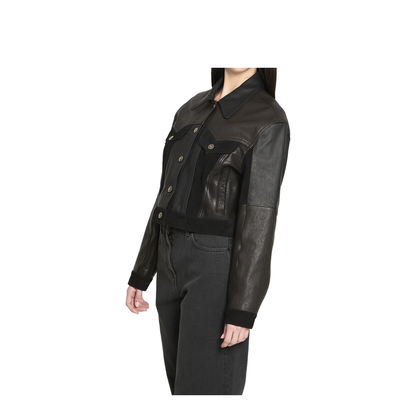 Slim-fit leather blouson - Image 2