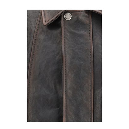Nappa Leather Bomber Jacket - Image 3