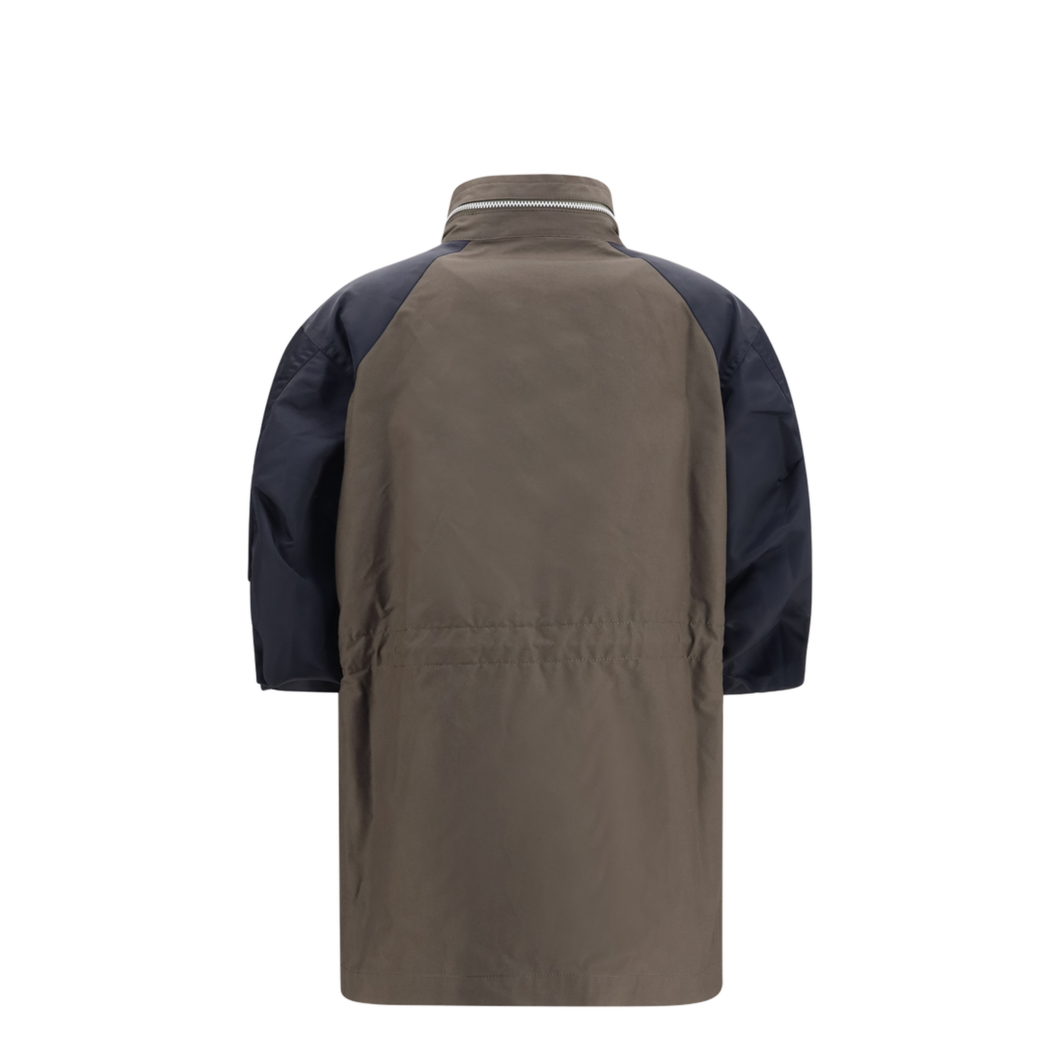 Nylon and Cotton Jacket with Three-Quarter Sleeves - Image 2