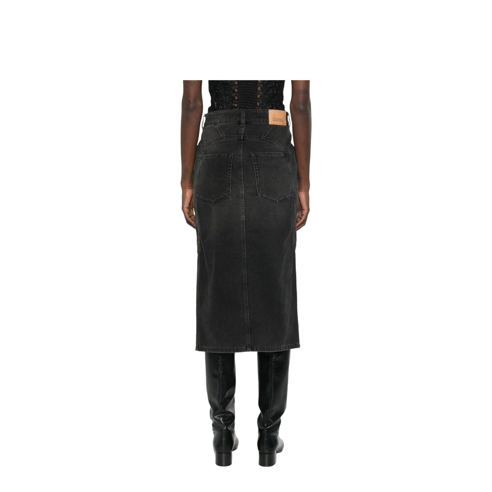 Britt Denim Midi Skirt - Image 3