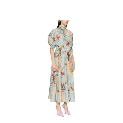 Ascension Printed Silk Dress - Image 5