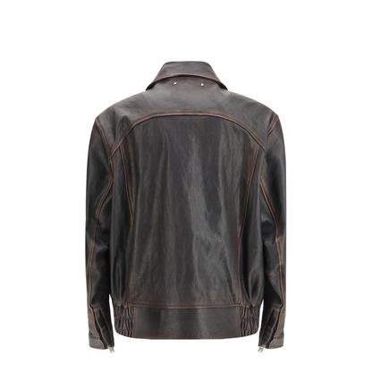 Nappa Leather Bomber Jacket - Image 2