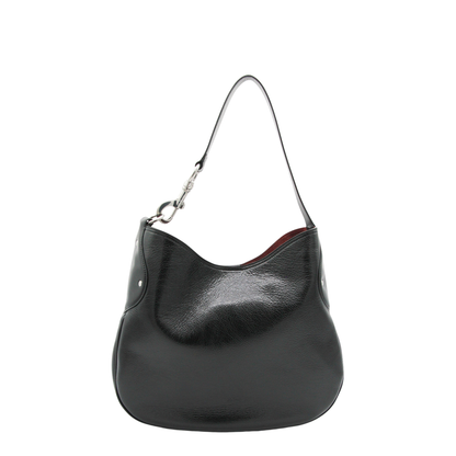 Hackney Shoulder Bag High Shine Calf Leather - Black - Image 1