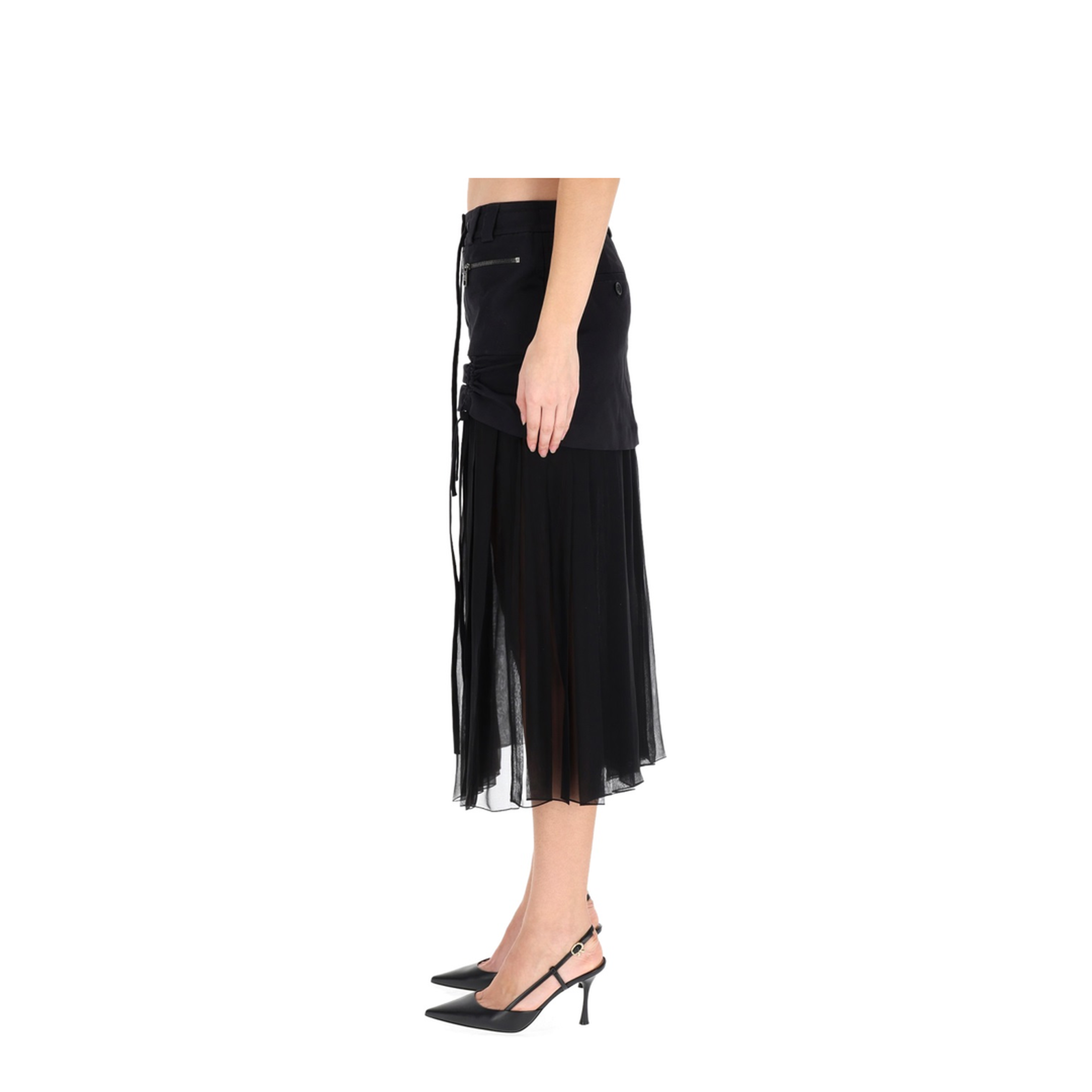 Silk Midi Skirt - Image 3