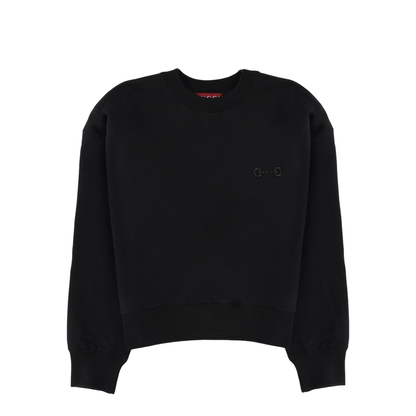 Long Sleeve Crew-Neck Boxy Sweater - Image 1
