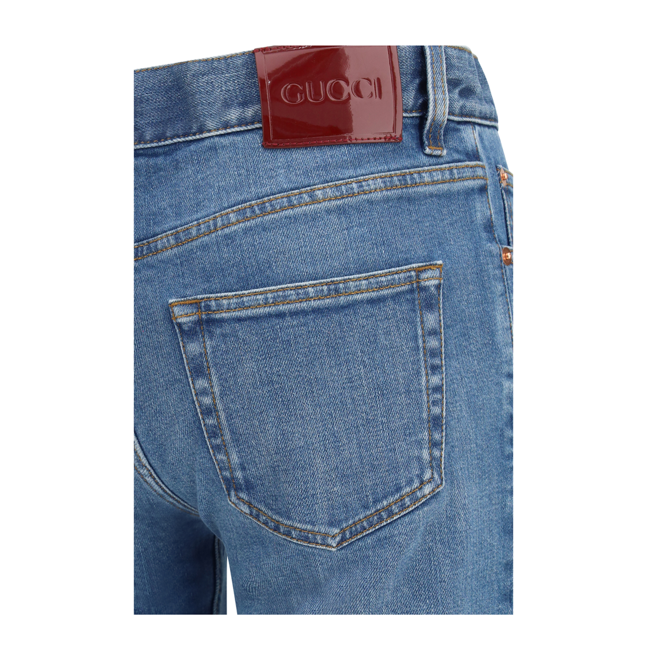 Flare Stretch Cotton Jeans - Image 3