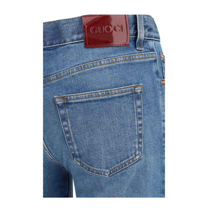 Flare Stretch Cotton Jeans - Image 3