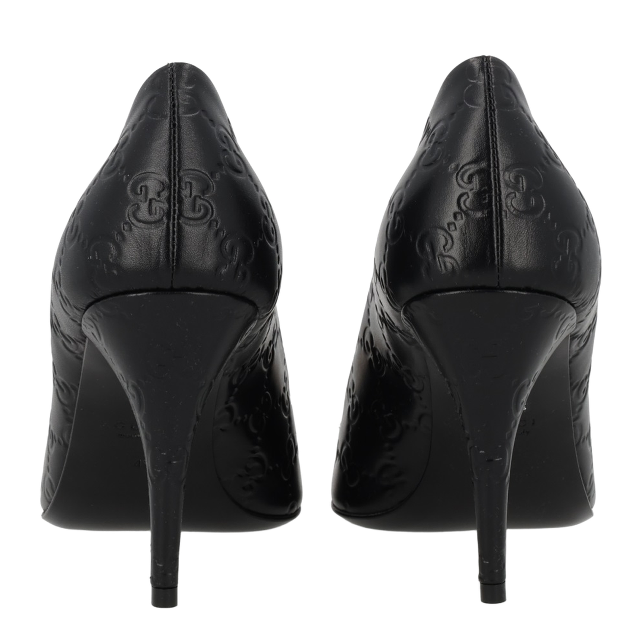 Black Leather Pumps with Horsebit - Image 4