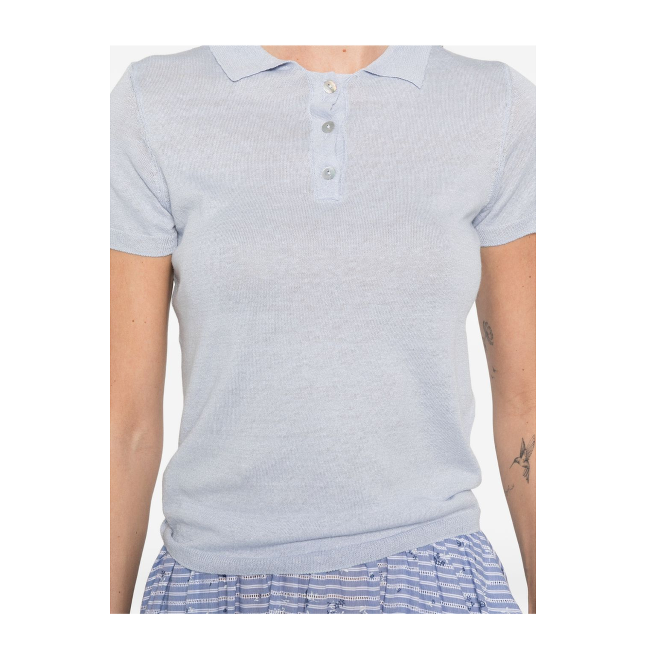 T-Shirts And Polos Clear Blue - Image 3