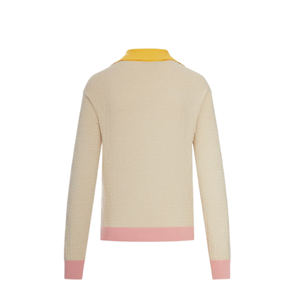 Light Beige Cotton And Silk Jumper - Image 2