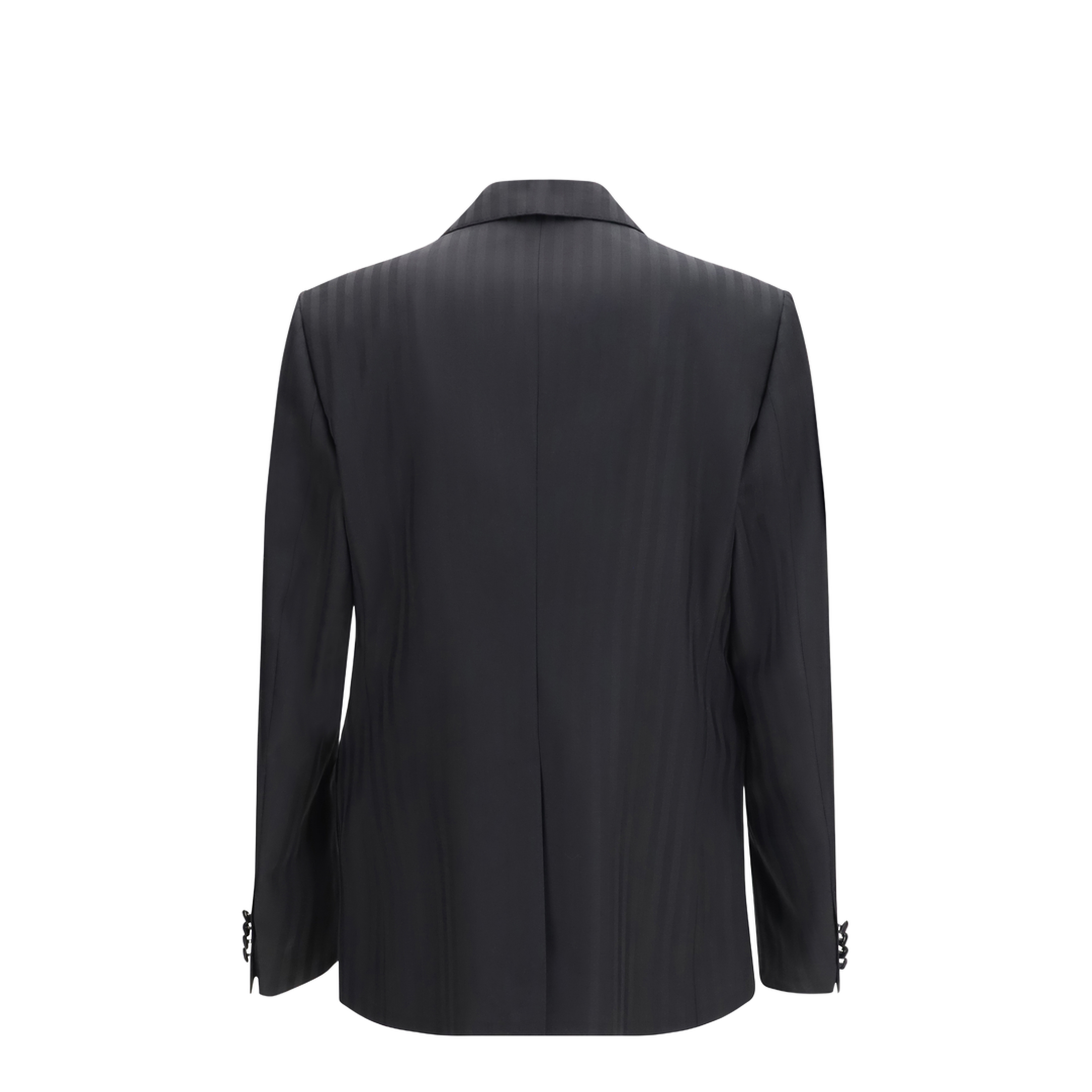 Striped Peak-Lapel Blazer - Image 2