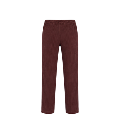 Brown Pleated Design Cropped Pants - Image 2