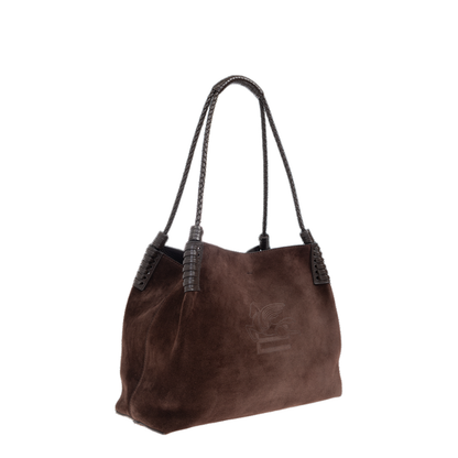 Small Libra Tote Bag in Suede - Image 4