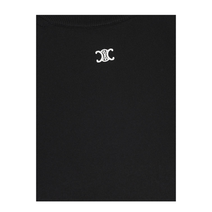 Crew Neck Waistcoat In Black - Image 4