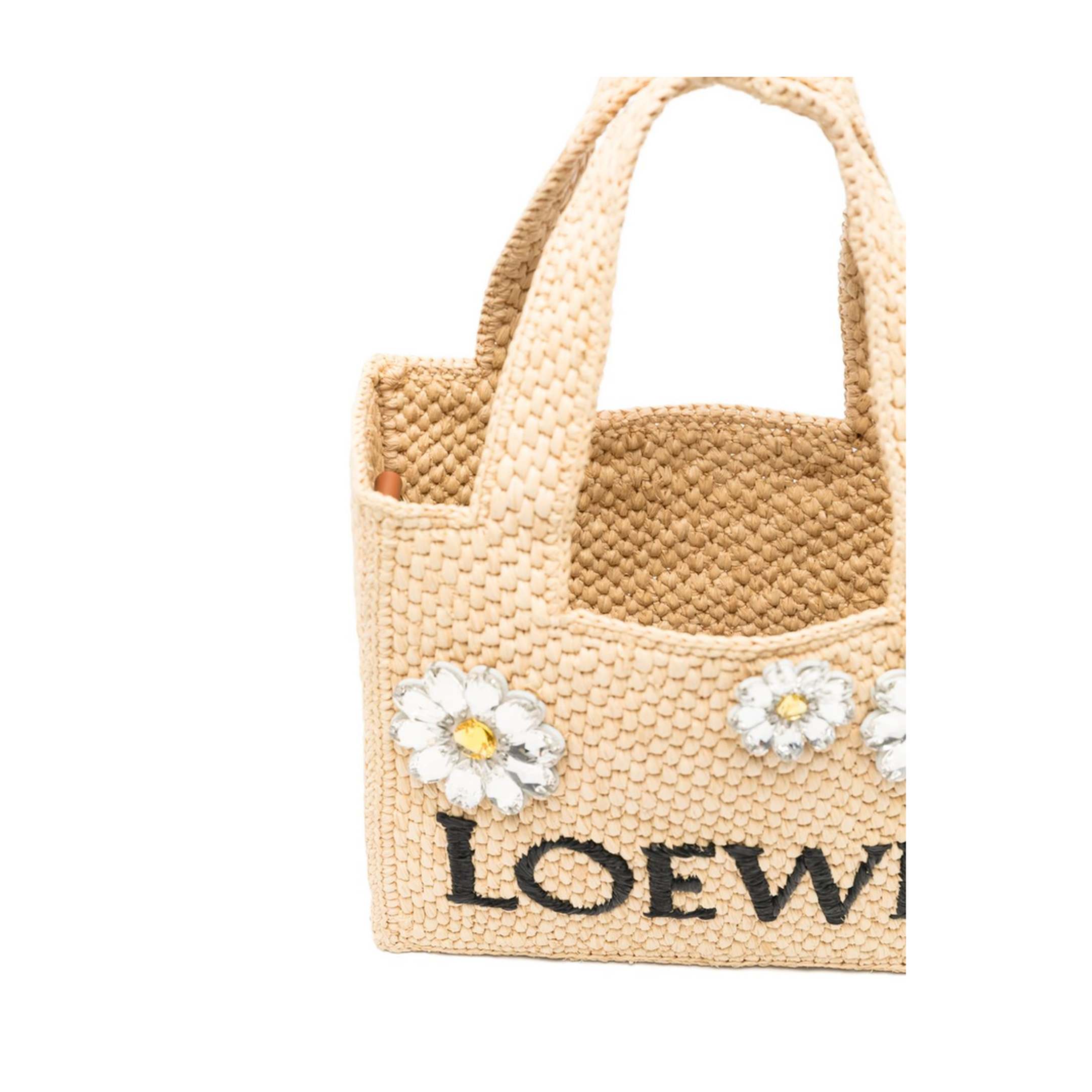 Font Mini Raffia Tote - Natural - Image 3