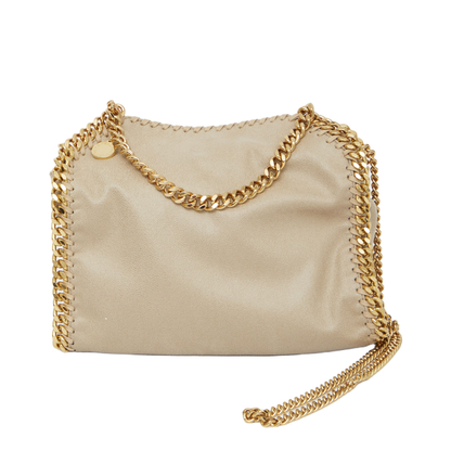 Falabella Mini Matte Vegan Shaggy Deer Tote Bag - Clotted Cream - Image 1