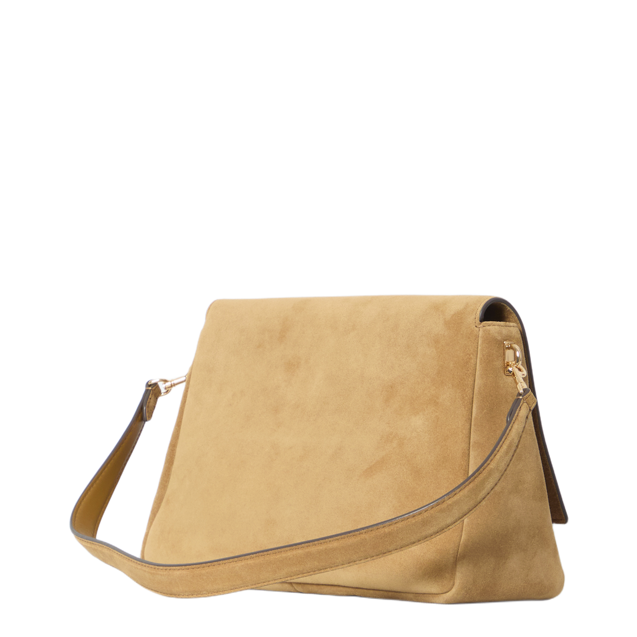 Charlie Suede Shoulder Bag - Toffee - Image 2