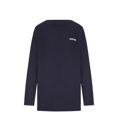 Logo-Patch Ribbed-Knit Sweater - Image 1
