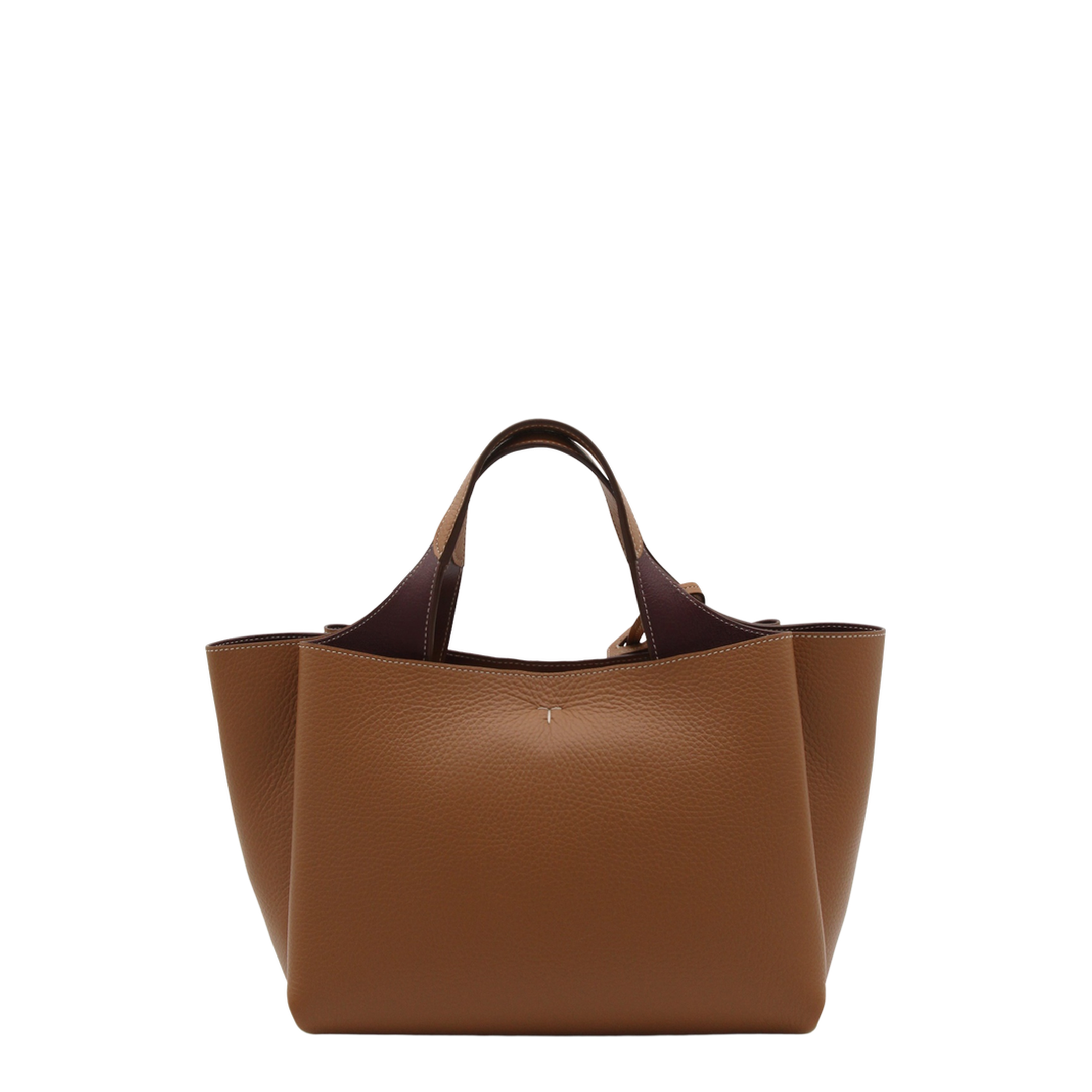 T Timeless Mini Calfskin Top-Handle Bag - Kenya Bordeaux - Image 3