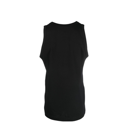 Stretch Cotton Tank Top With Logo Label - Image 2