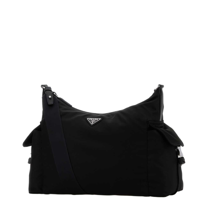 Explore Large Leather Shoulder Bag - Black - Image 2