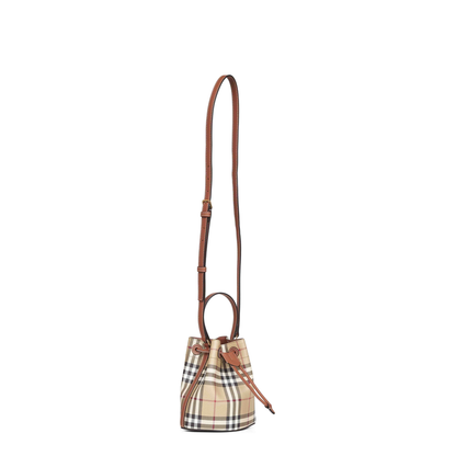 Check Mini Bucket Bag - Image 2