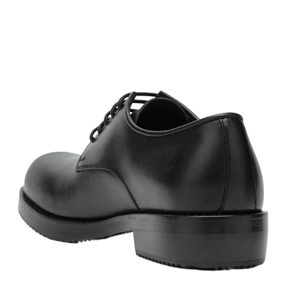 Classic Black Leather Derby Shoes - Image 2