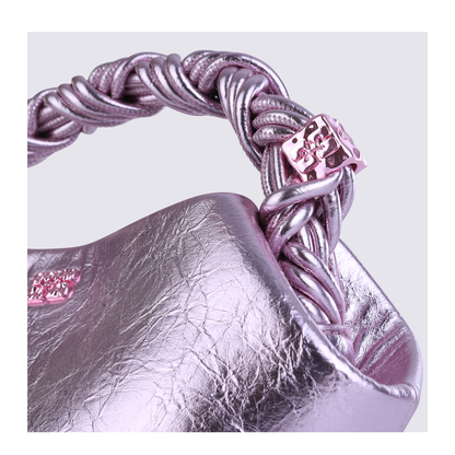 Bou Mini Bag Crushed Mini Bag - Silver Pink - Image 7
