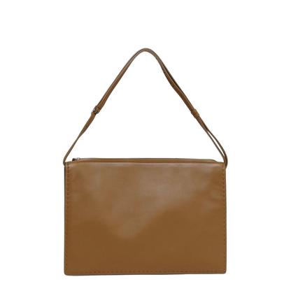 Glove Pochette Medium Calf Leather Pochette - Caramel Leather - Image 3